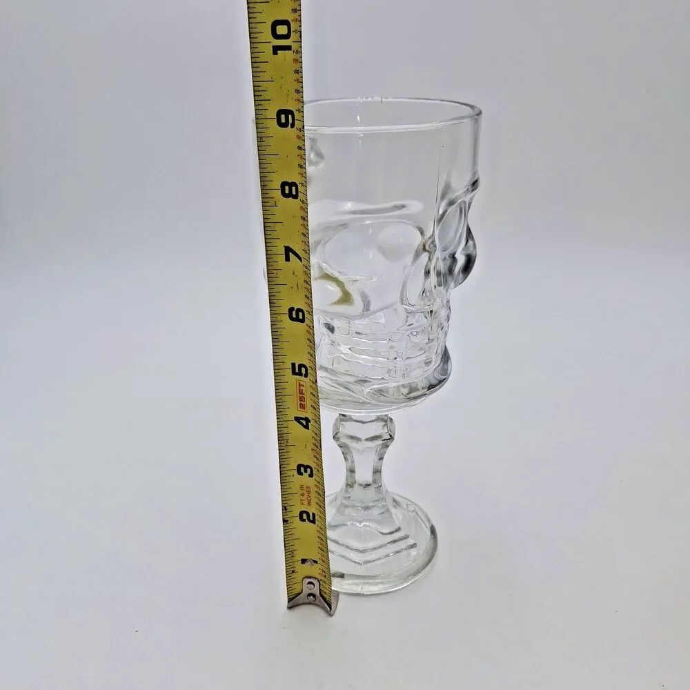 Artland Skull Glass Pirate's Goblet Mug 17 oz Beverage Mug Spooky Theme